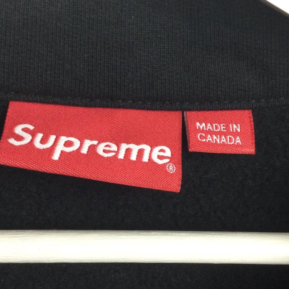 Supreme World Famous 1/4 Zip Sweater Sweatshirt M - Picture 6 of 12